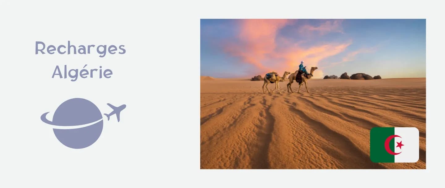 Recharges mobiles pour l'Algérie avec Joxko !